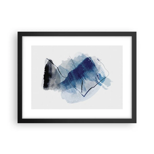 Plakat i sort ramme - Isbjerg - 40x30 cm