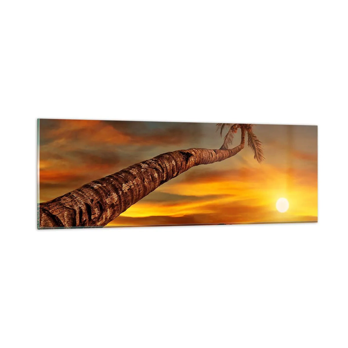 Billede på glas - Eksotisk ferie, eventyr i Caribien - 90x30 cm