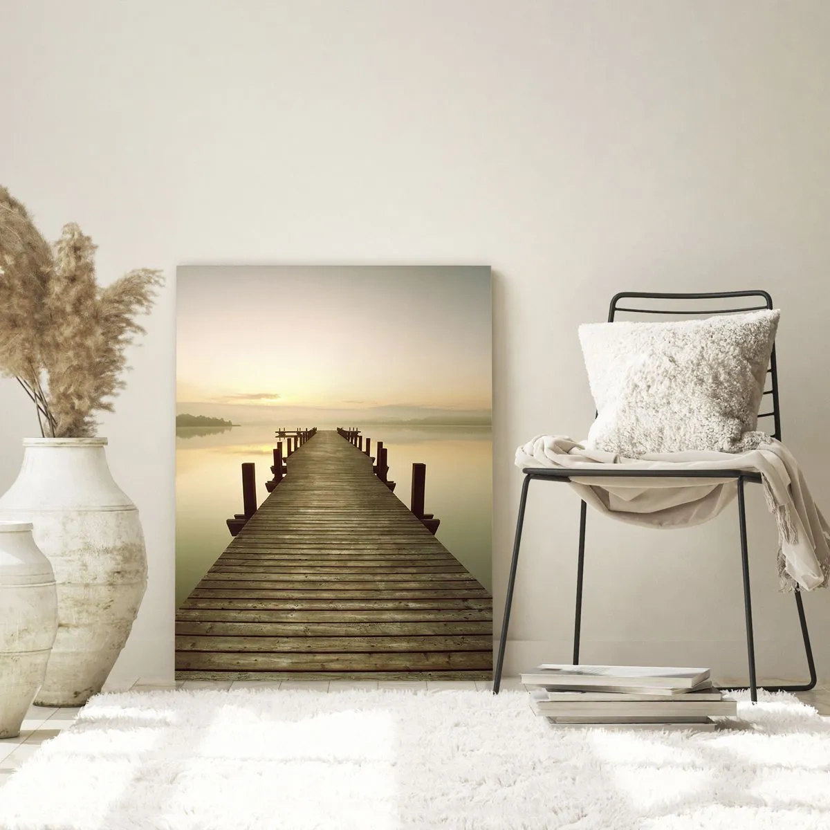 Billede på glas - Før daggry, daggry, lys - 50x70 cm