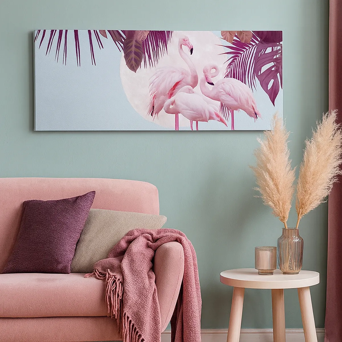 Lærredstryk - Billede på lærred - Tre fugles ynde - 30x30 cm