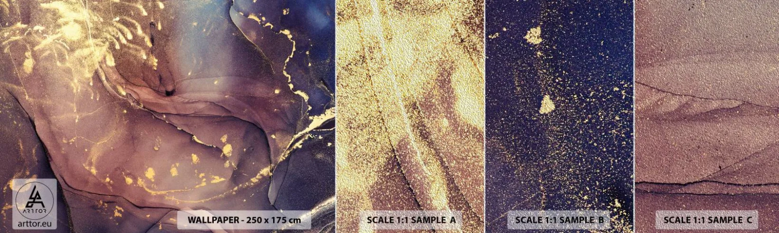 Prøve Fototapet Premium Sand - Materie og ånd - Abstraktion, Stykke, Moderne mønster - 100x30 cm