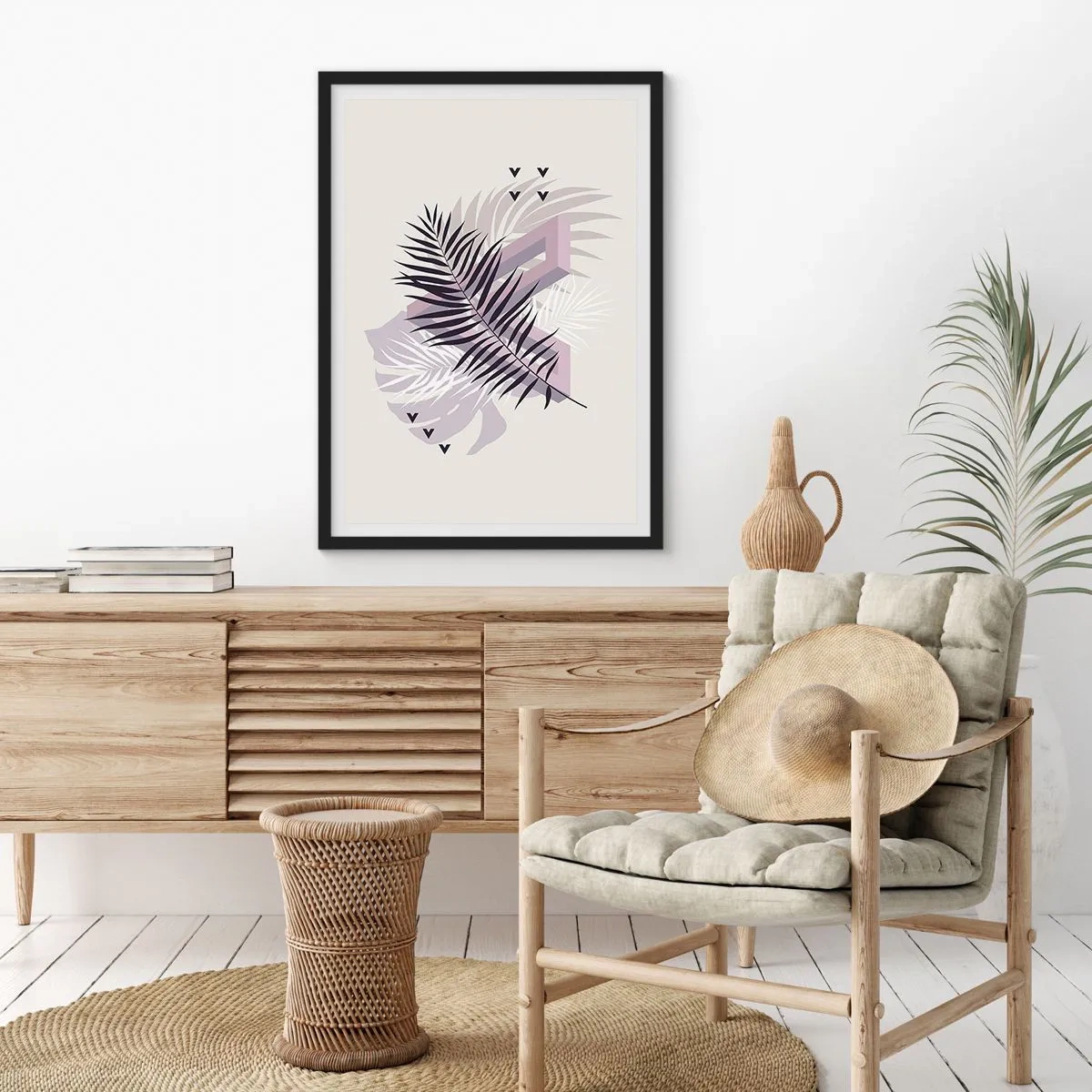 Plakat i sort ramme - Skygge af en skygge - 40x50 cm