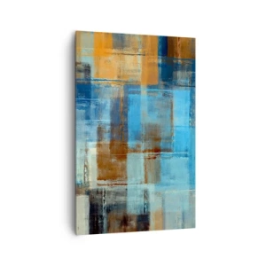 Lærredstryk - Billede på lærred - Gennem det blå slør - 80x120 cm