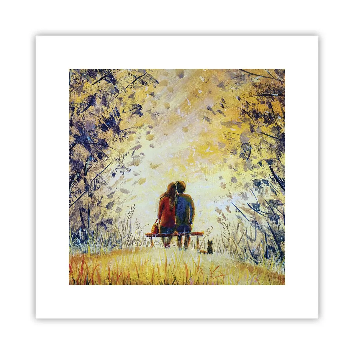 Plakat - Et magisk øjeblik - 30x30 cm