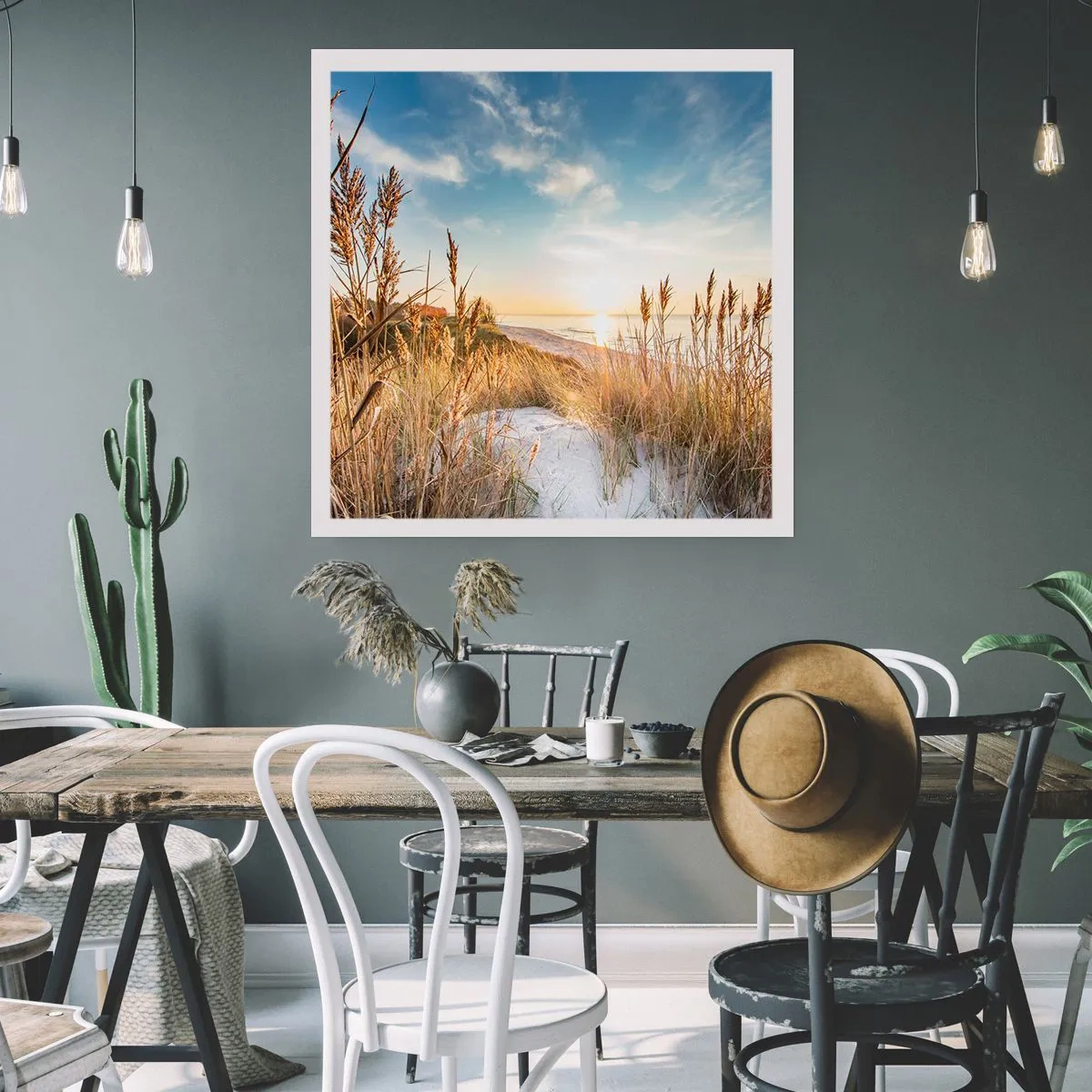 Plakat - Nordstrand - 40x40 cm