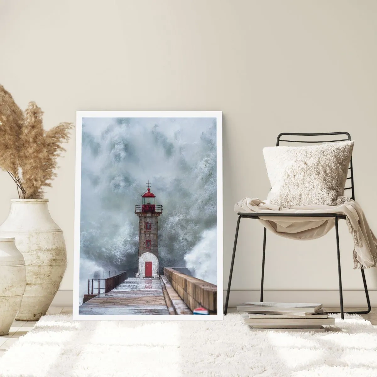 Plakat - Vandets brusen, vindens susen, lyden af vinden - 30x40 cm