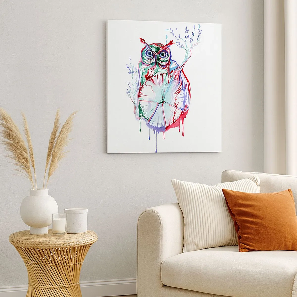 Lærredstryk - Billede på lærred - Klog af natur - 30x30 cm