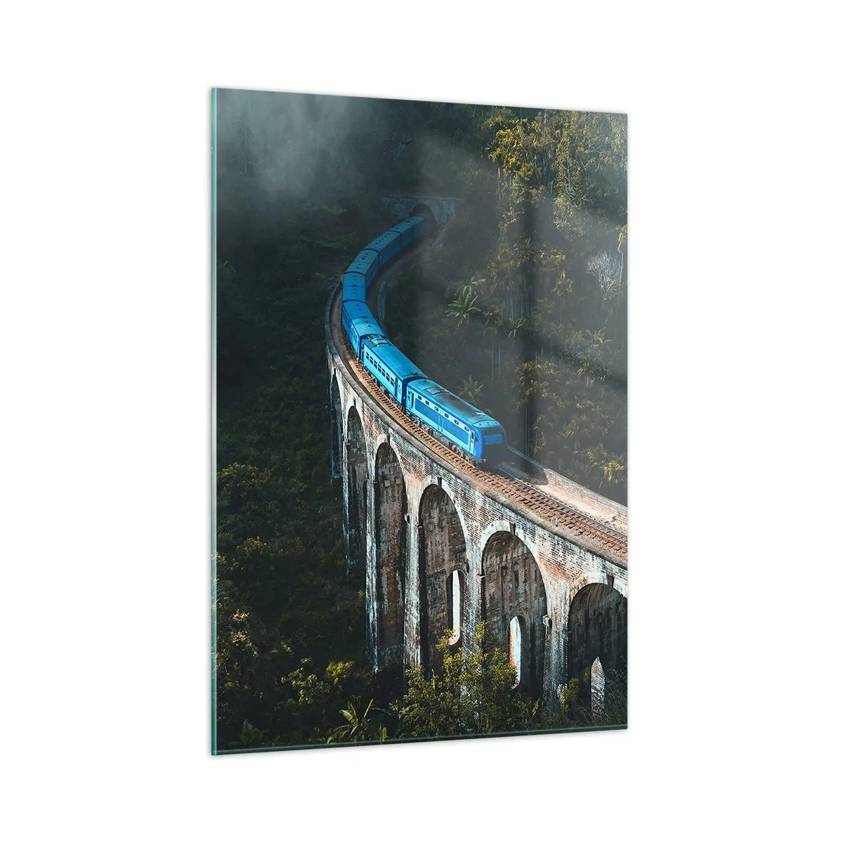 Billede på glas - Tog til naturen - 50x70 cm