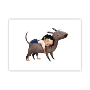 Plakat - Bedste venner - 70x50 cm