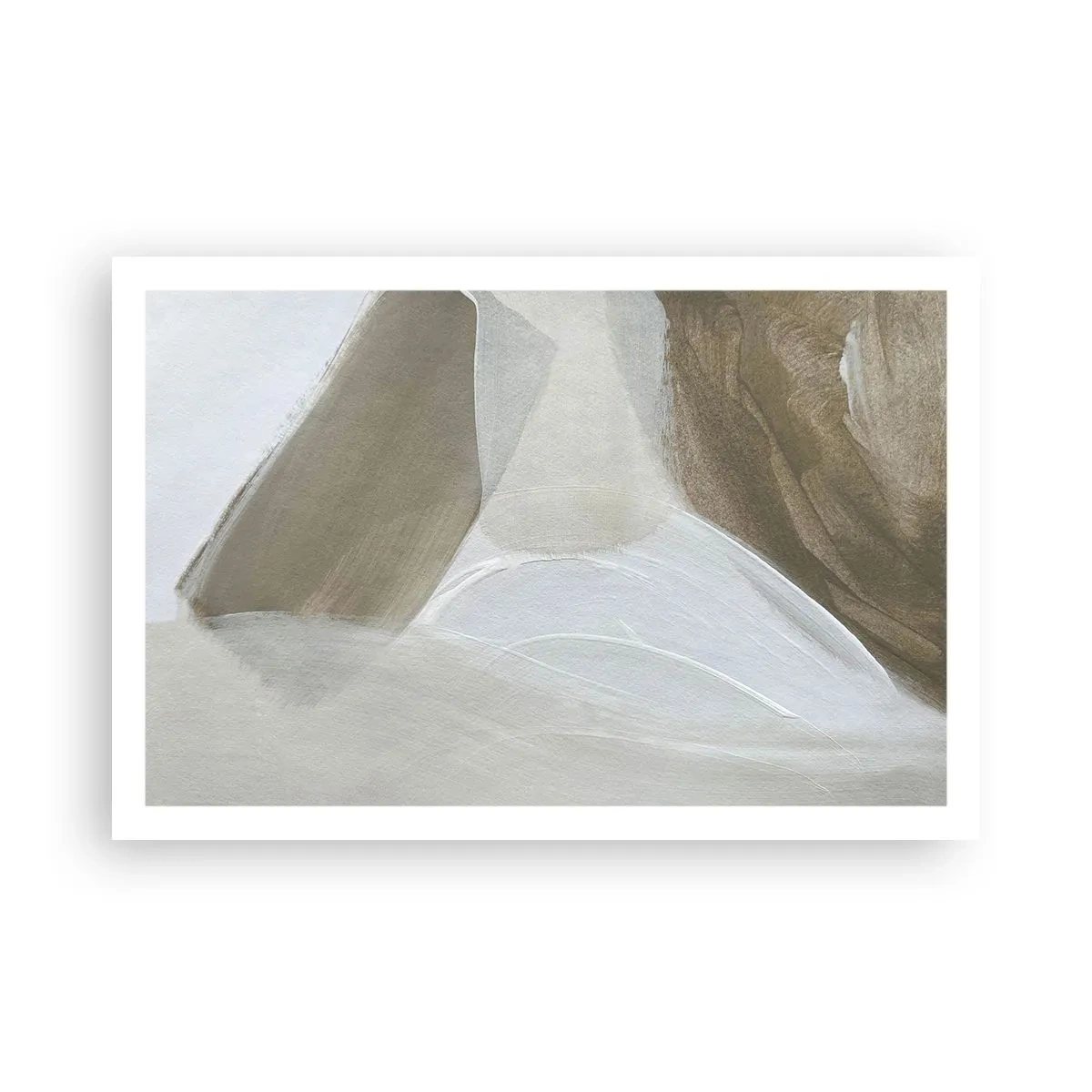 Plakat - Bølge af hvidt - 91x61 cm