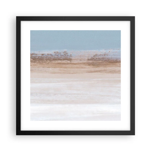 Plakat i sort ramme - Tvetydigt landskab - 40x40 cm