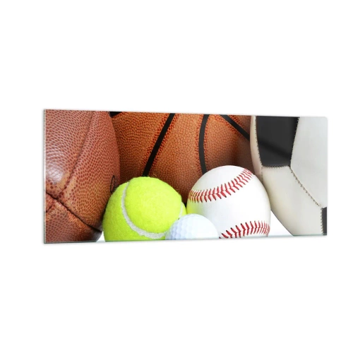 Billede på glas - Forbindelse med bolden! - 100x40 cm