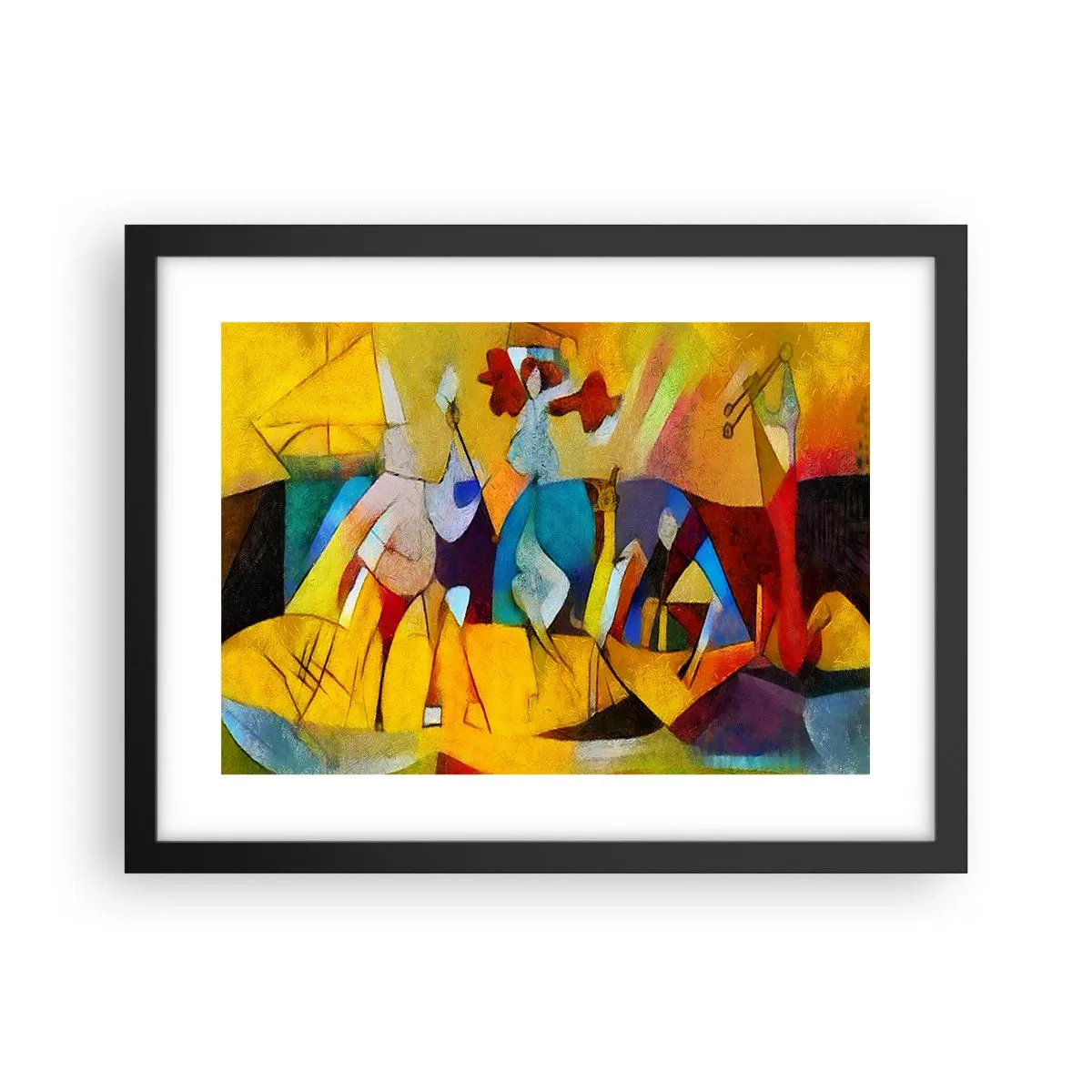 Plakat i sort ramme - Sol - liv - glæde - 40x30 cm