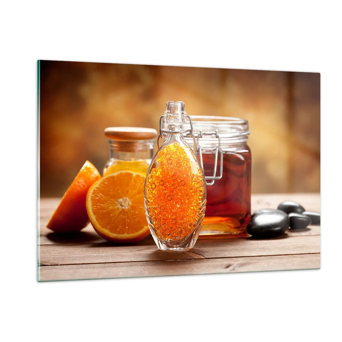 Billede på glas - Solrige smags- og aromastoffer - 120x80 cm