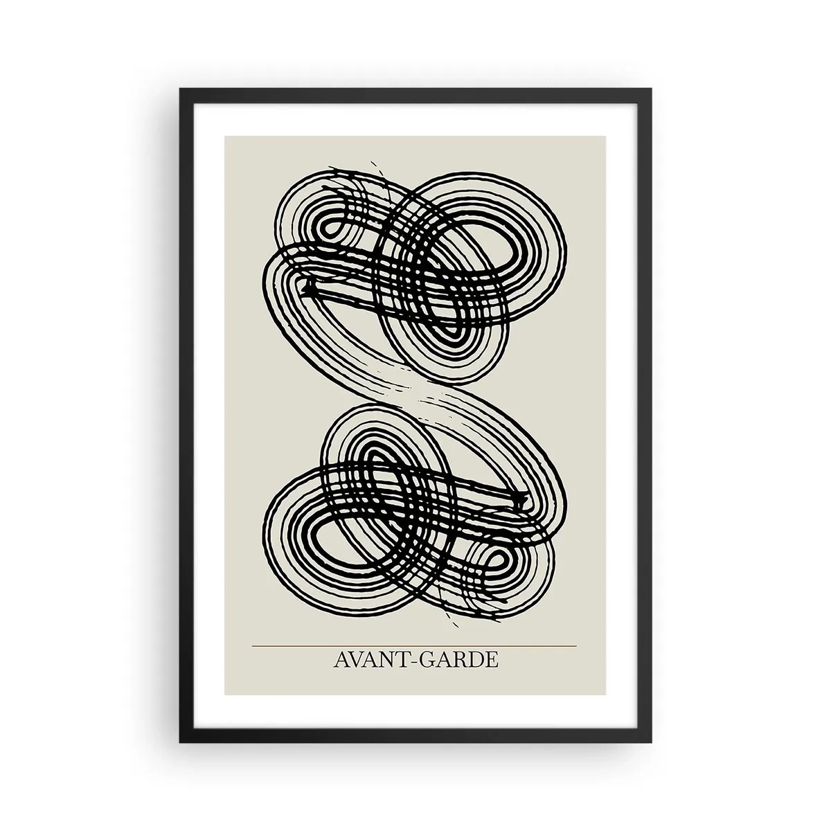 Plakat i sort ramme - Det kom ud spontant - 50x70 cm