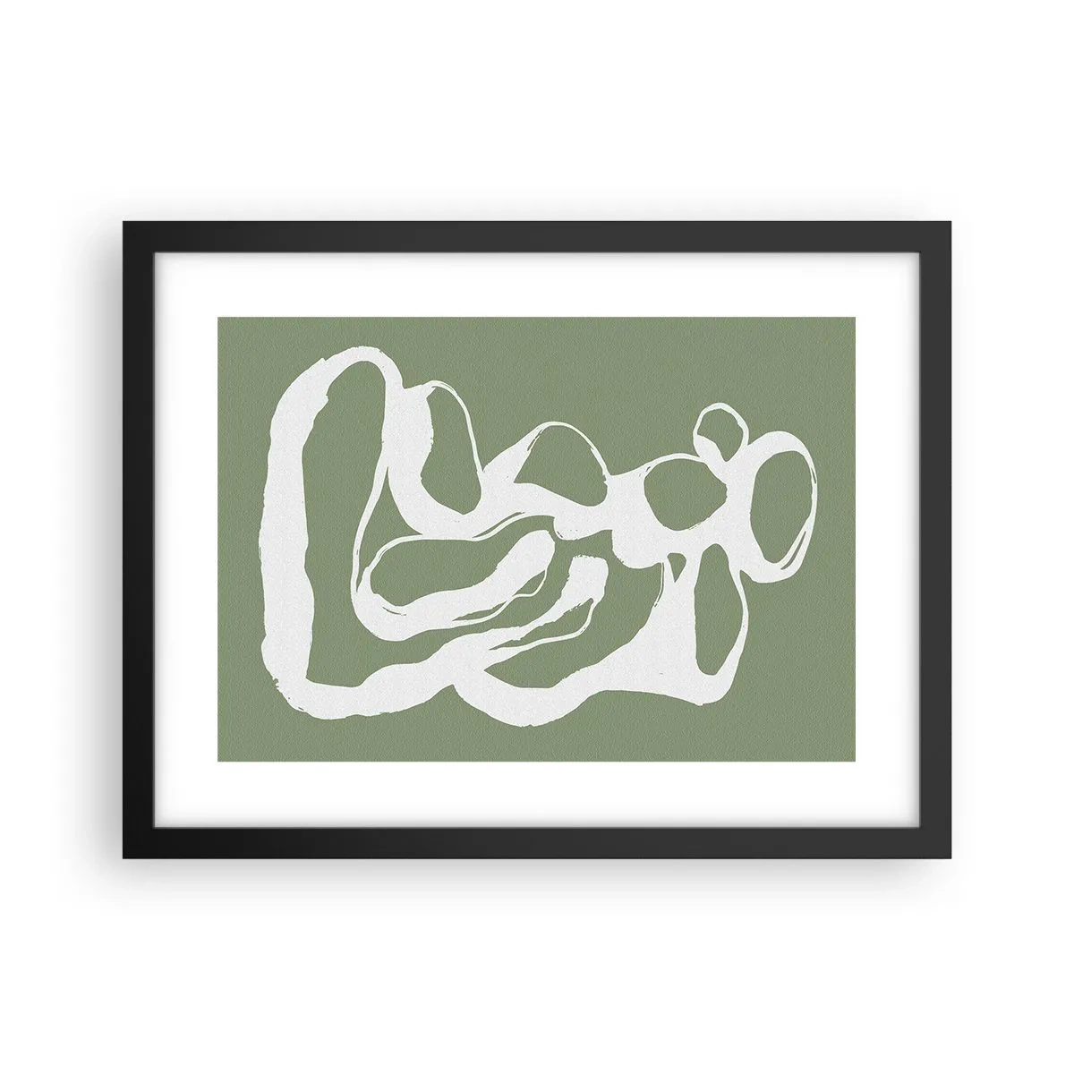 Plakat i sort ramme - Rummets kald - 40x30 cm