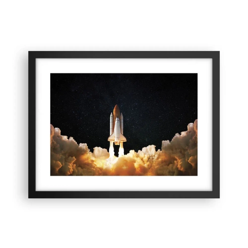 Plakat i sort ramme - Ad astra! - 40x30 cm