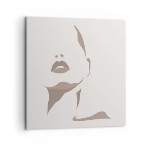 Lærredstryk - Billede på lærred - Skabt af lys og skygge - 50x50 cm