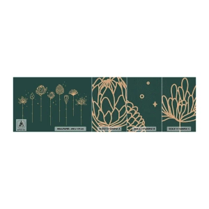 Prøve Fototapet Premium Sand - Familien ZIÓŁkowski - Blomster, Art Deco, Minimalistisk - 100x30 cm