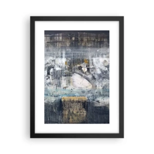 Plakat i sort ramme - Som på is, som på fortovet - 30x40 cm