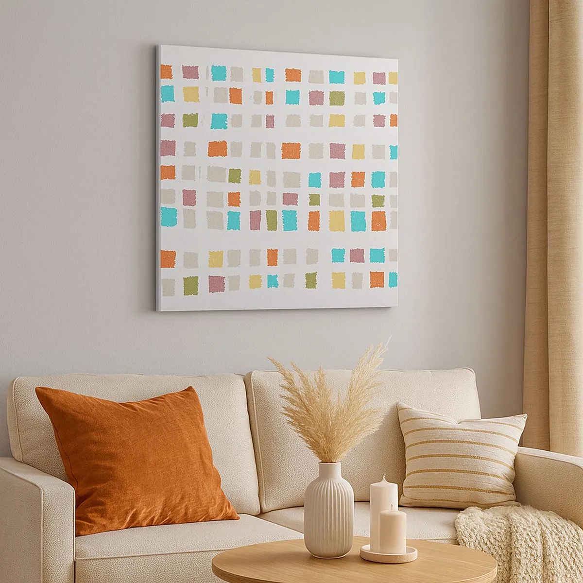 Lærredstryk - Billede på lærred - Ukendt leg - 30x30 cm