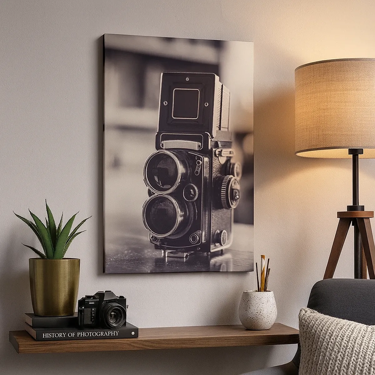 Lærredstryk - Billede på lærred - Magien i et gammelt fotografi - 50x70 cm