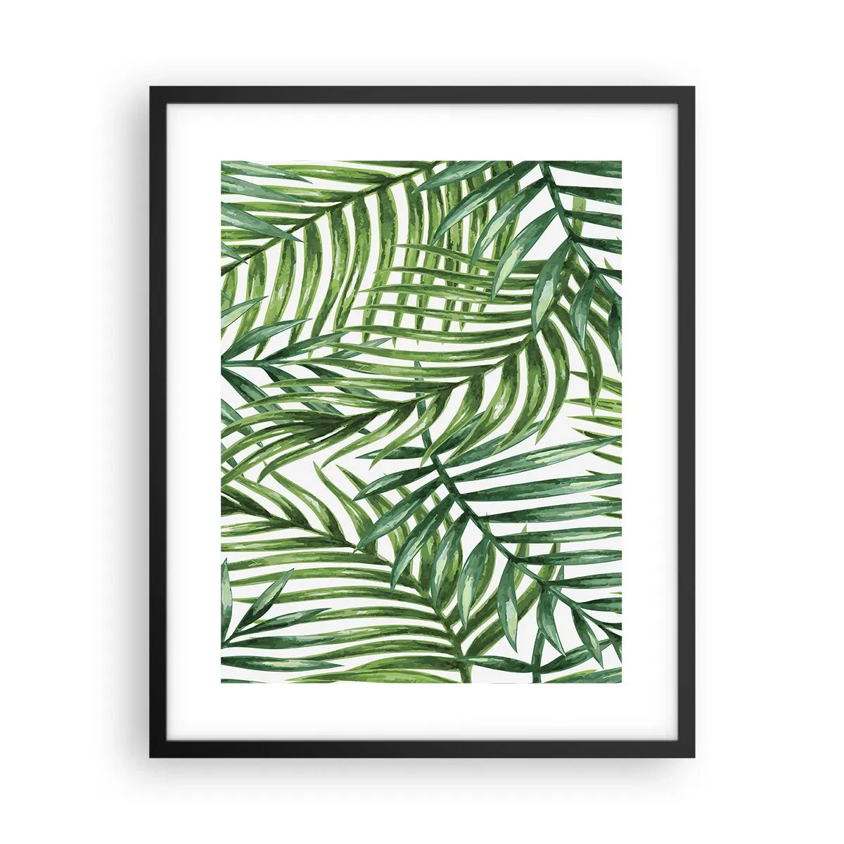 Plakat i sort ramme - Under det grønne baldakin - 40x50 cm