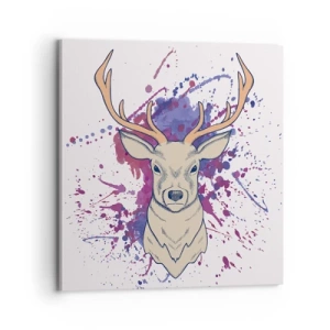 Lærredstryk - Billede på lærred - Mod og balance - 70x70 cm