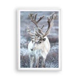 Plakat i hvid ramme - Portræt i solen - 70x100 cm