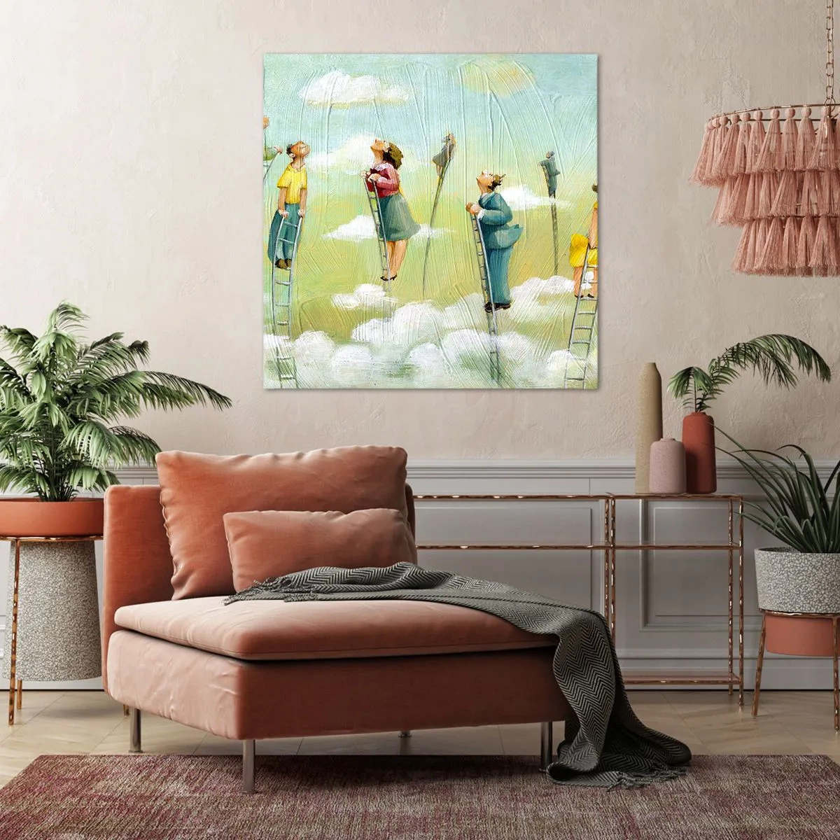 Lærredstryk - Billede på lærred - Bag din drøm - 60x60 cm