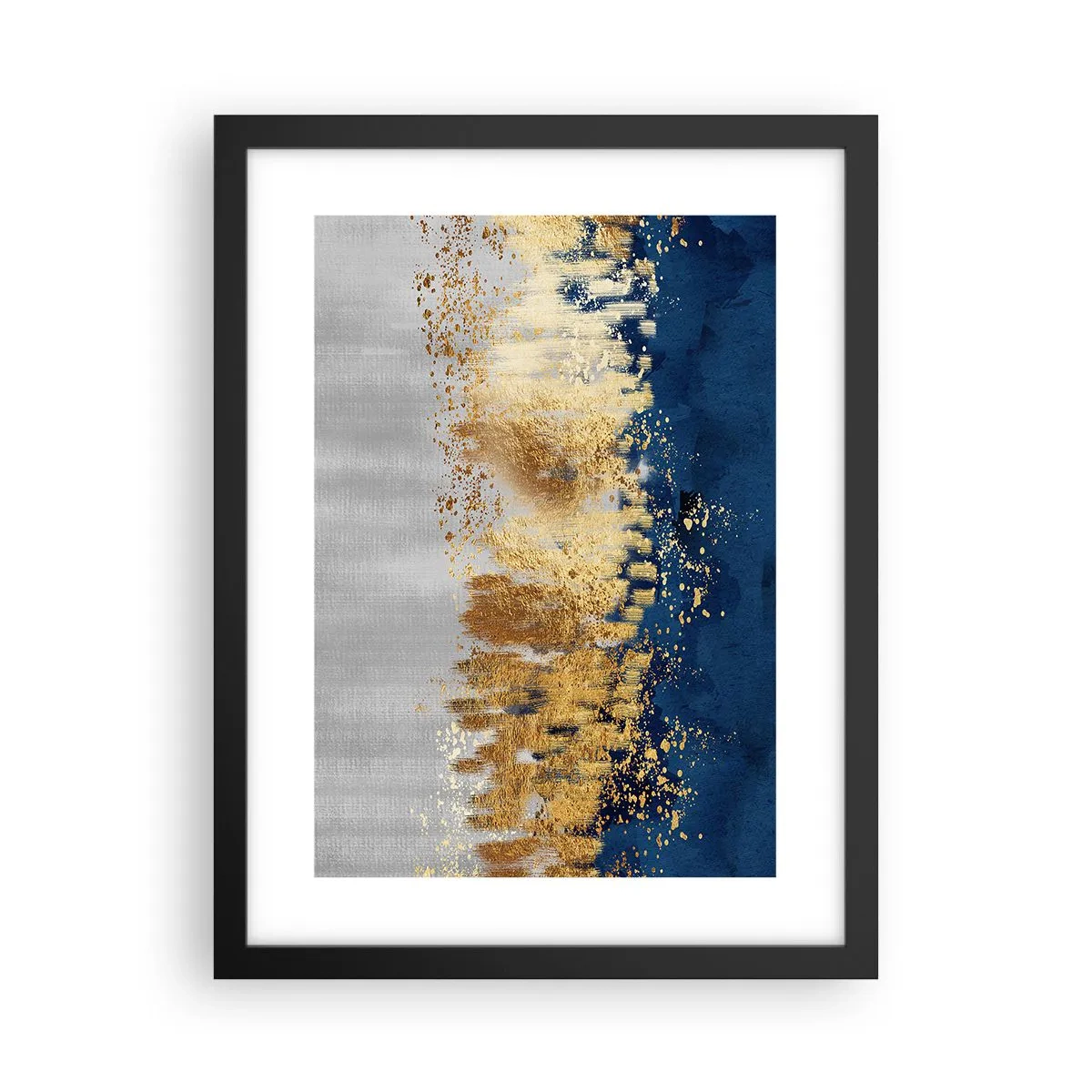 Plakat i sort ramme - Moderne komposition med gnist - 30x40 cm
