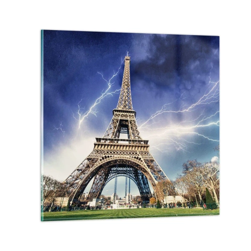 Billede på glas - Stormens herskerinde - 40x40 cm