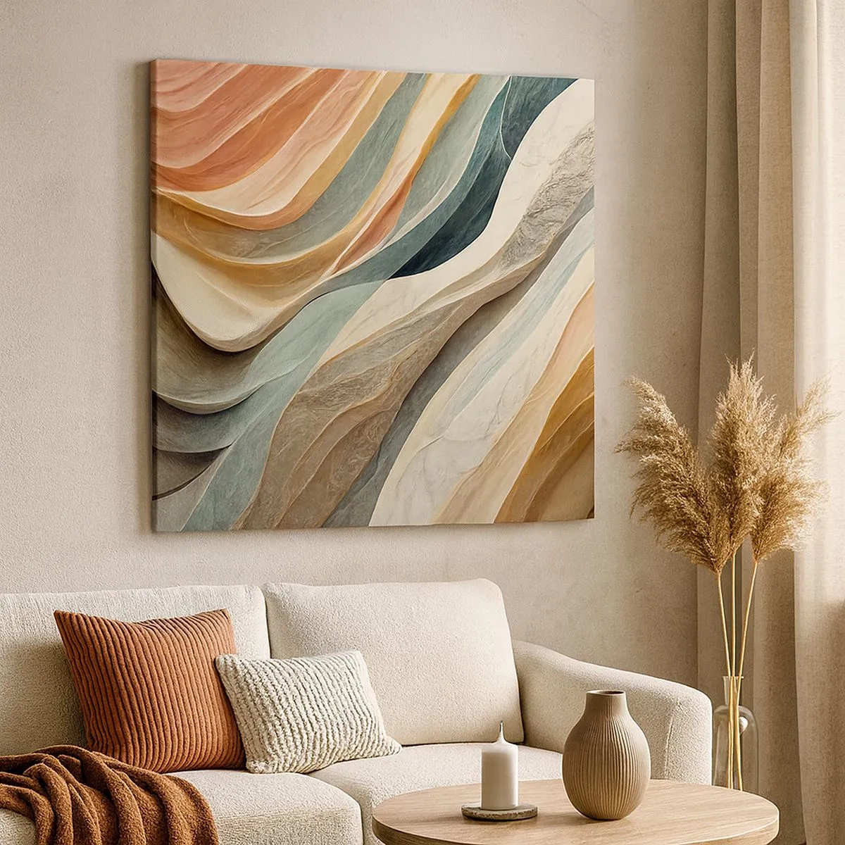 Lærredstryk - Billede på lærred - Øjeblikke før forandring - 30x30 cm