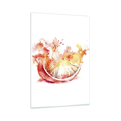 Billede på glas - Saftig forfriskning - 80x120 cm