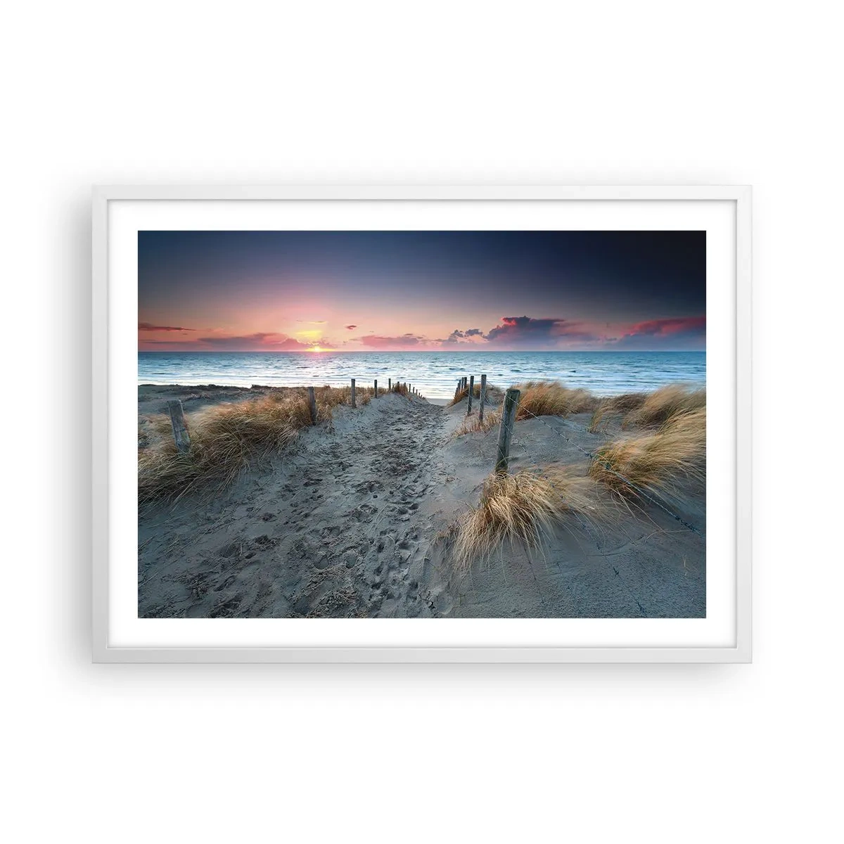 Plakat i hvid ramme - Du har udgydt en regnbue af strålende pragt.... - 70x50 cm