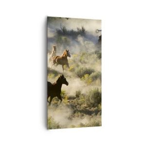 Lærredstryk - Billede på lærred - Rivalisering - frihed eller maskulin kraft? - 65x120 cm