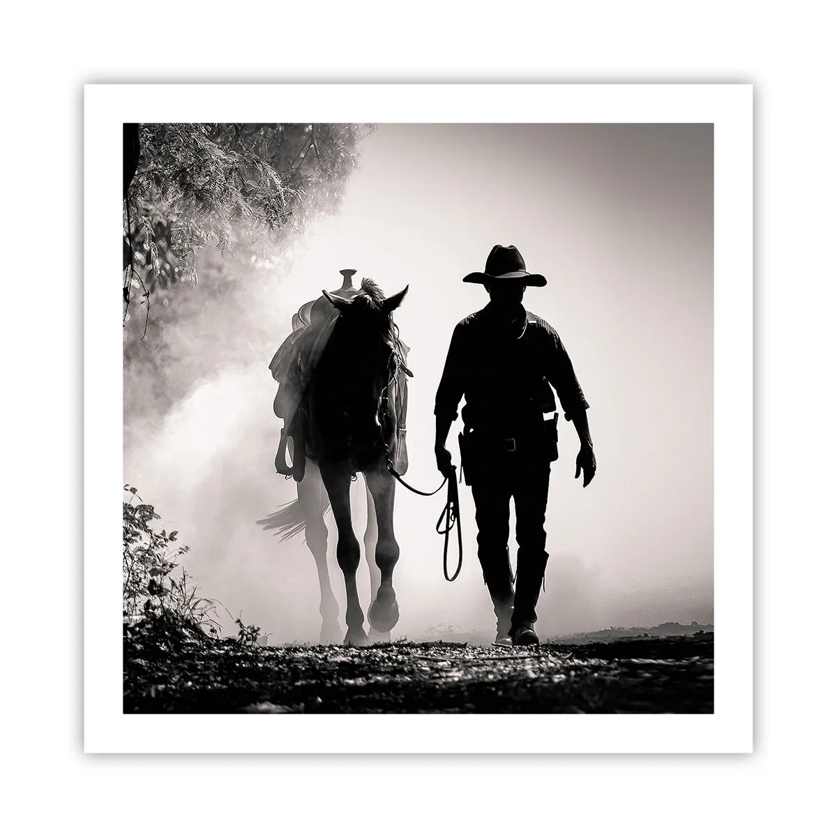 Plakat - En morgen i Texas - 60x60 cm