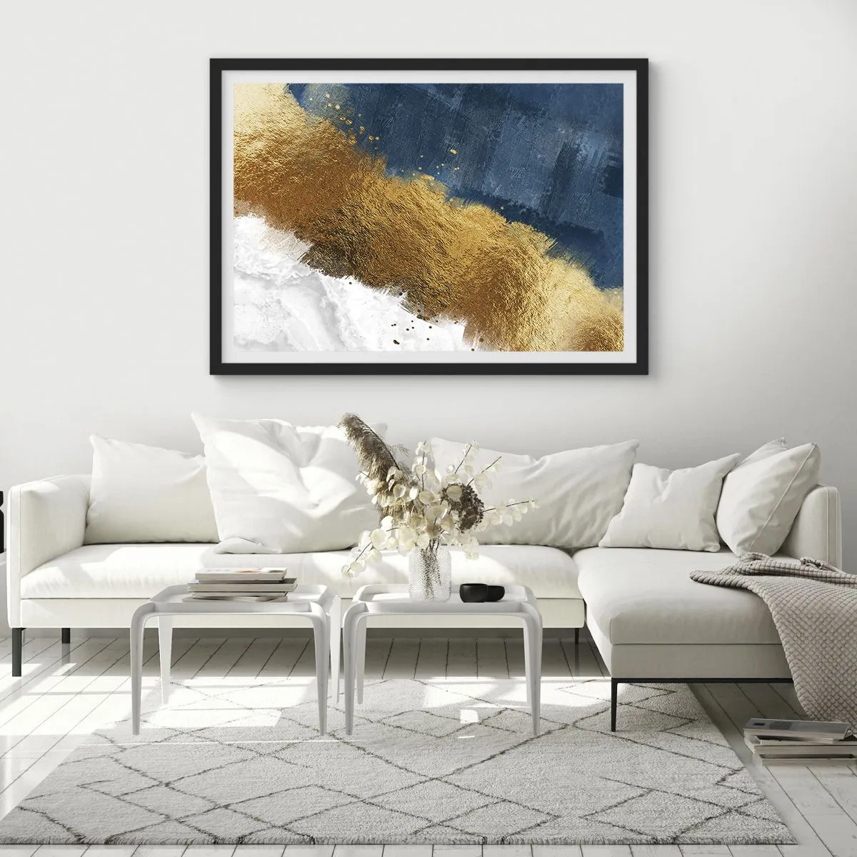 Plakat i sort ramme - Sommerens farver - 70x50 cm