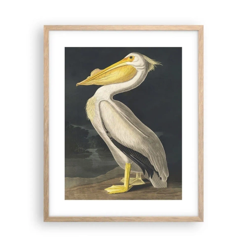 Plakat i ramme af lyst egetræ - Fuld af stolthed - 40x50 cm