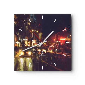 Vægur, Uret - Sænket i nattens lys - 30x30 cm