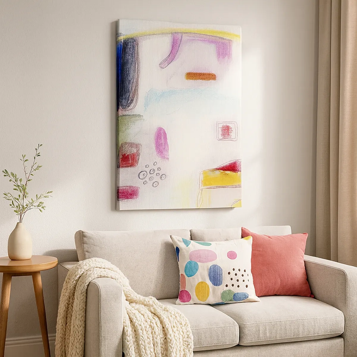 Lærredstryk - Billede på lærred - Mere konveks end konkav eller flad - 50x70 cm