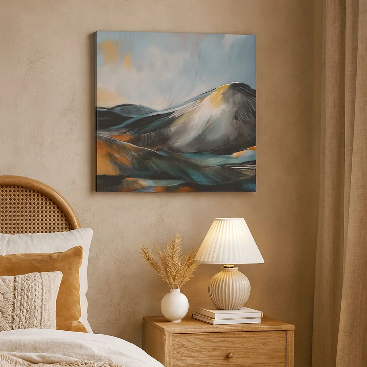 Lærredstryk - Billede på lærred - Rå og smuk - 30x30 cm