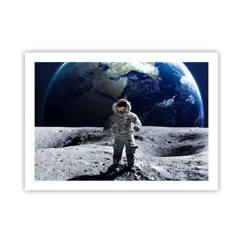 Plakat - Hilsner fra månen - 70x50 cm