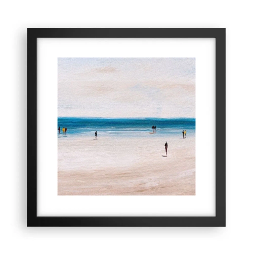 Plakat i sort ramme - Et naturligt behov - 30x30 cm