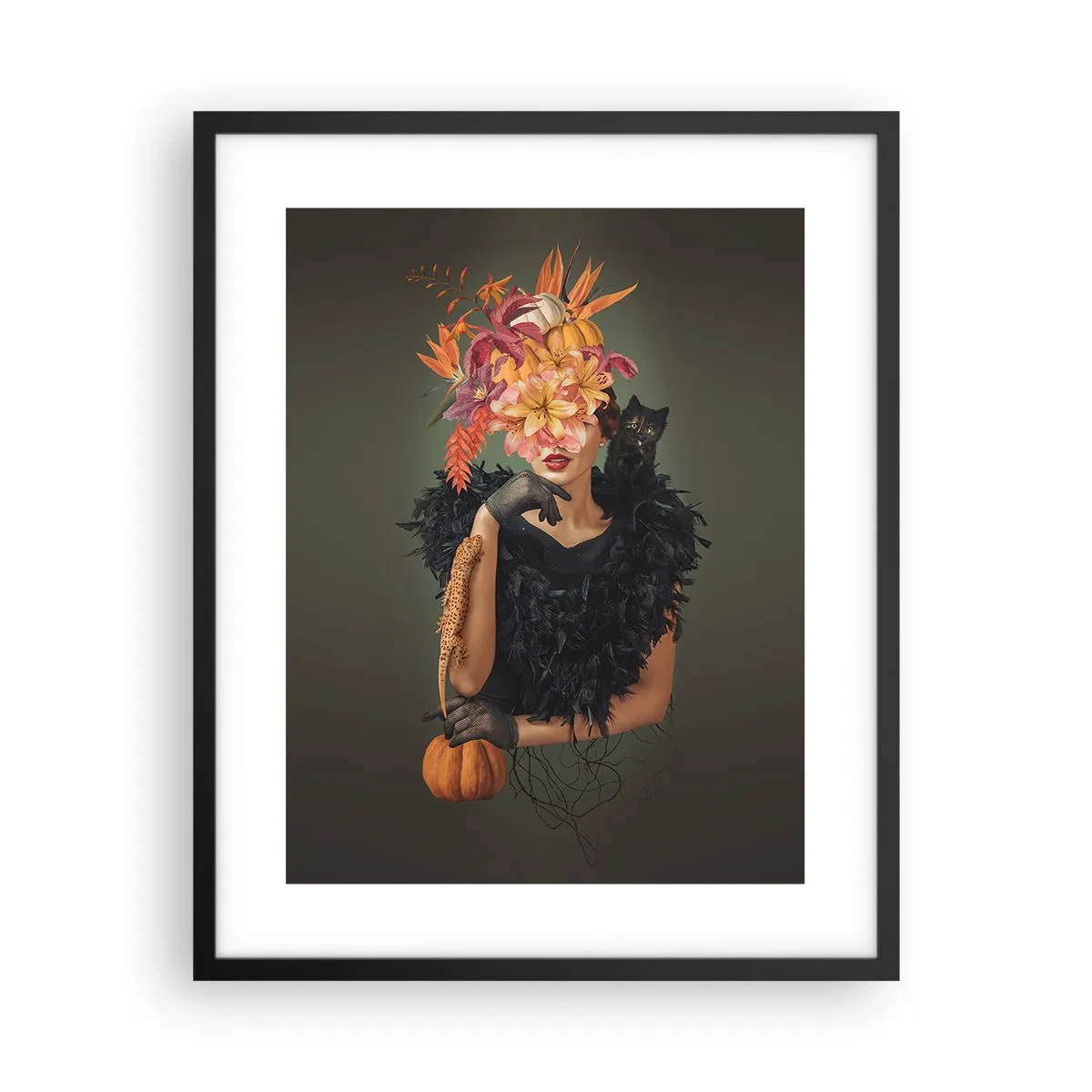 Plakat i sort ramme - Heksens fortryllelse - 40x50 cm