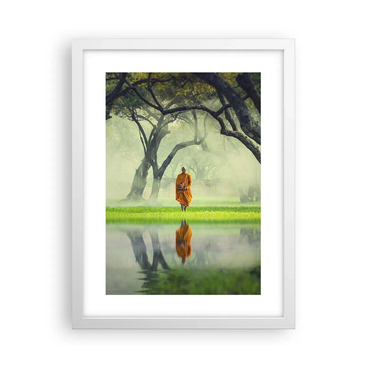 Plakat i hvid ramme - På vej mod oplysning - 30x40 cm