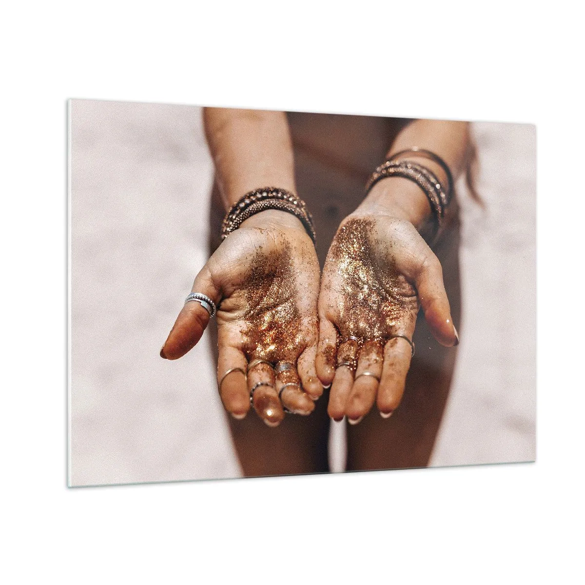 Billede på glas - En gave til dig - 100x70 cm