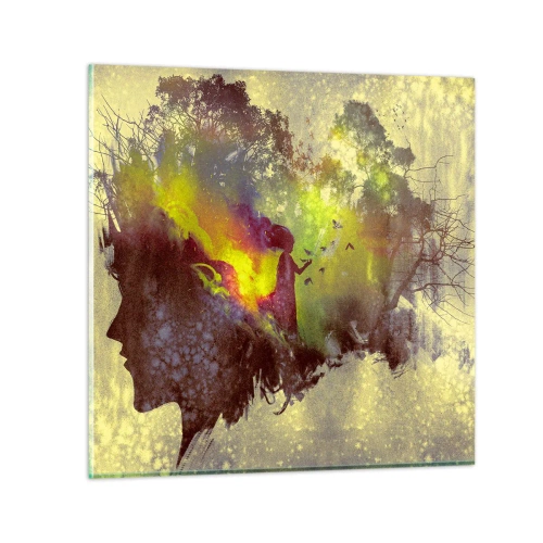 Billede på glas - Moder Natur - 30x30 cm