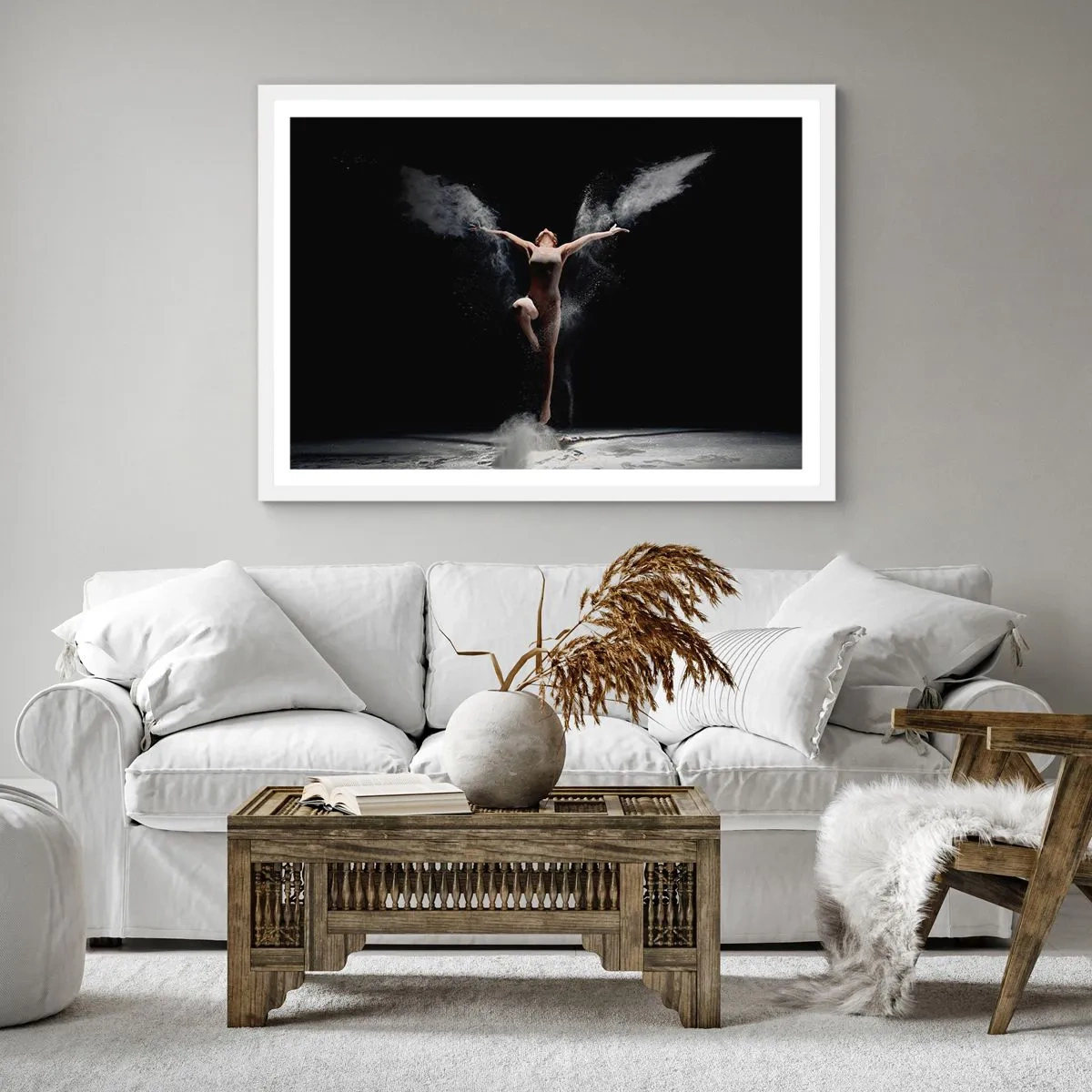 Plakat i hvid ramme - Elfer findes - 40x40 cm