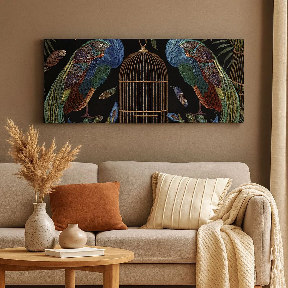 Lærredstryk - Billede på lærred - I kongelige gevandter - 100x40 cm